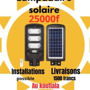 Lampadaire avec panneaux
